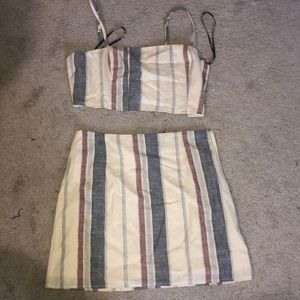 Crop top and skirt set